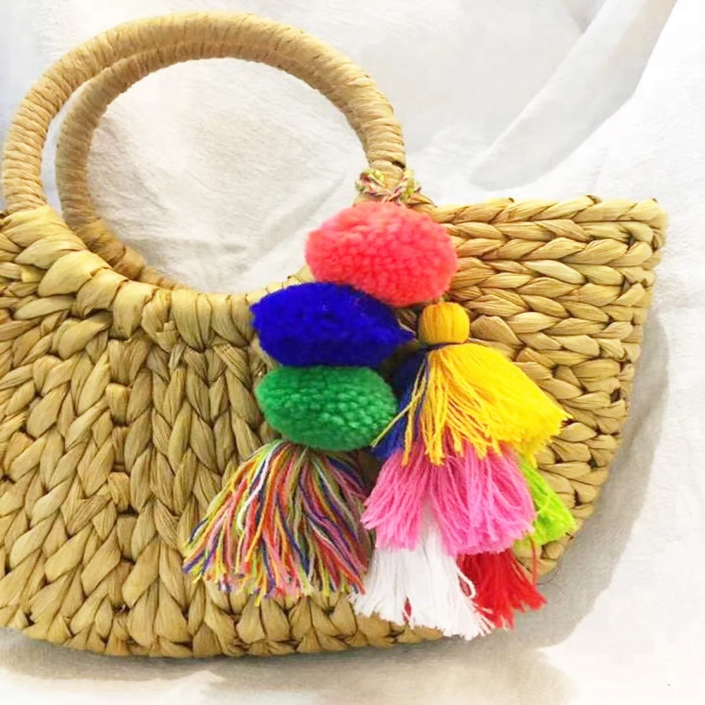 Китай Ручная работа кисточка шерстяной помпон кисточка для ручных сумок и шляп