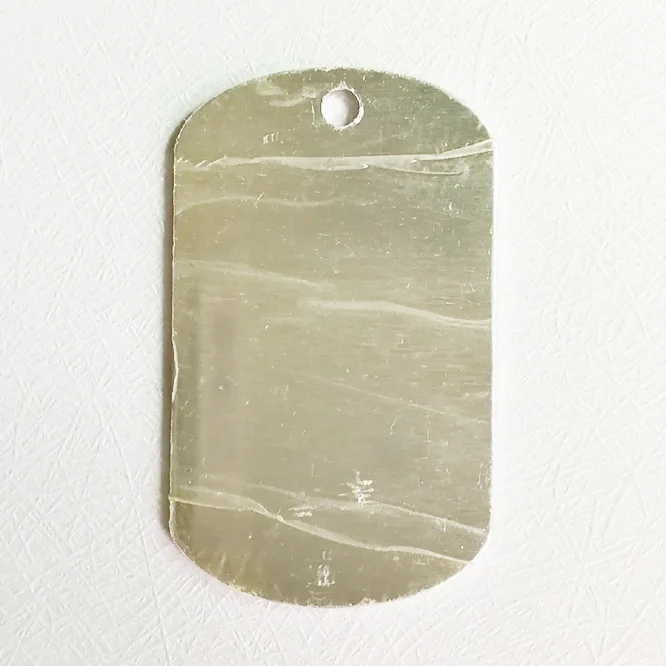 Custom Blank Metal Iron Stainless Steel Dog Tags