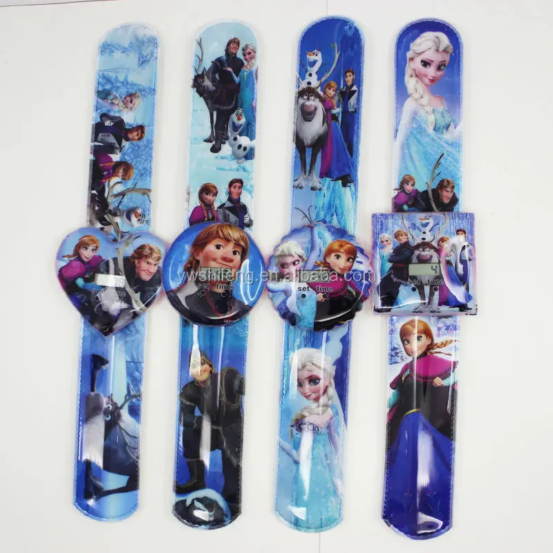 
China Factory Sale PVC Cartoon Style Pattern Kids Slap Watch With EN71 Report 