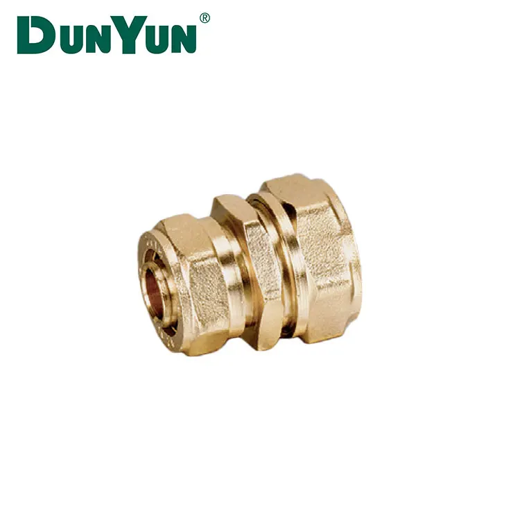 High Quality Brass Compression Couplings Pipe Fitting Plumbing