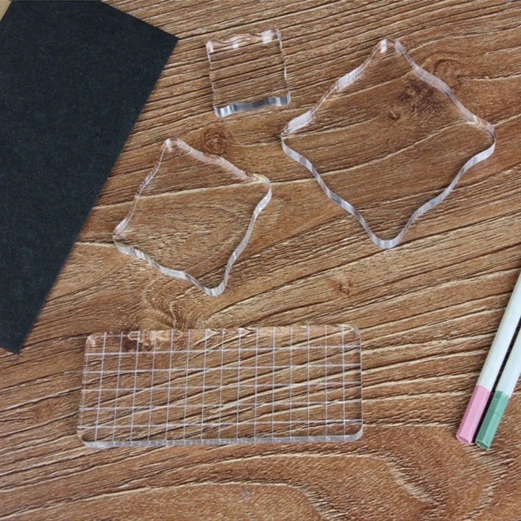 Krystal Acrylic Block, Acrylic Stamp Display For Scrapbooking Crafts Making
