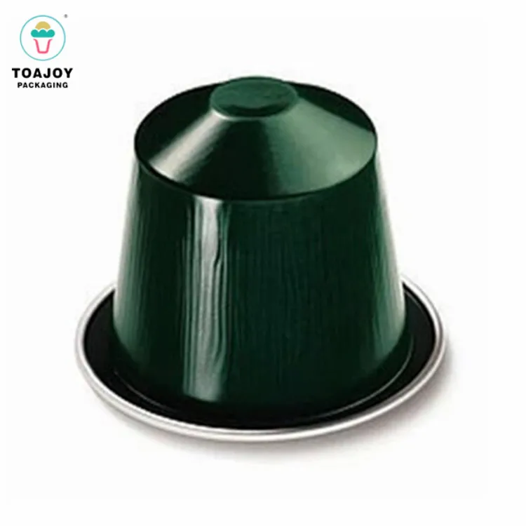 Disposable Metal  Nespresso Coffee Capsule with Lids