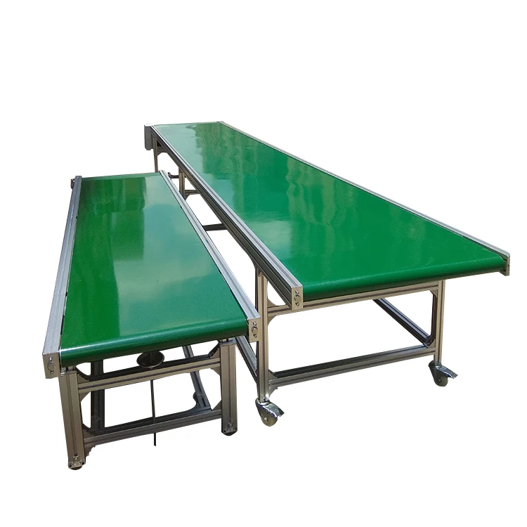 
Light weight ribbed transport high temperature material belt conveyor 