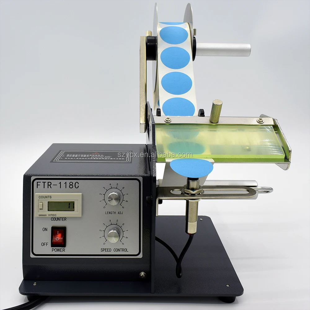 Automatic Optical Fiber Sensor Transparent Label Dispenser Stripping Machine FTR-118C