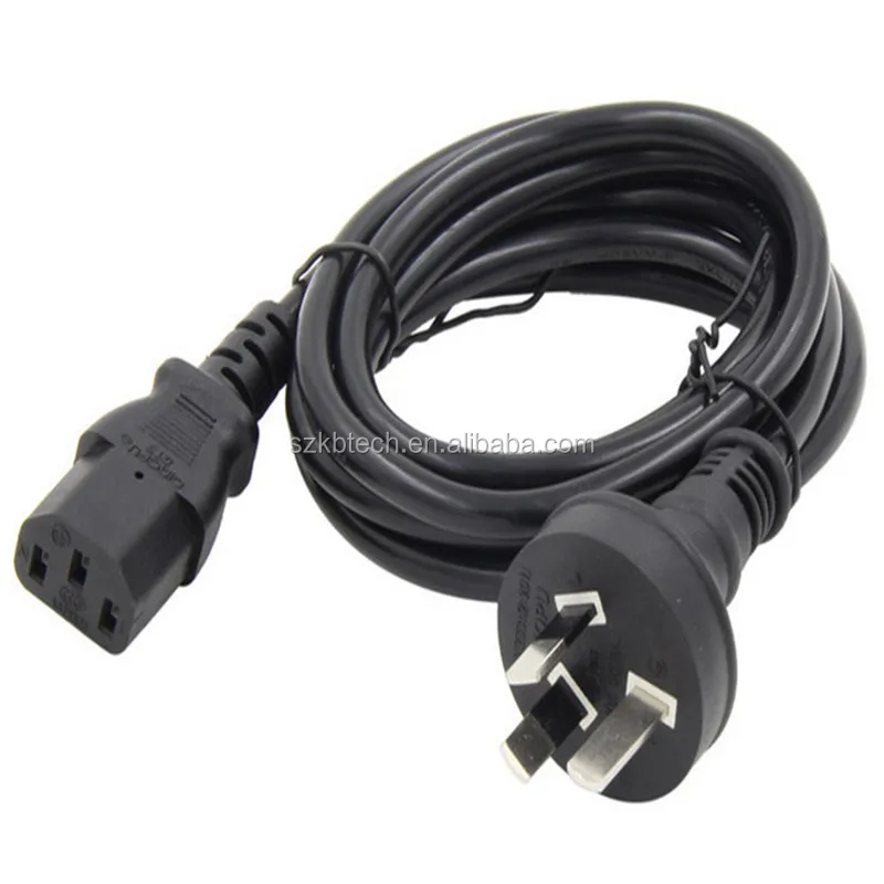 Австралийский шнур питания AS / NZ 4117 штекер к IEC 60320 C13 Штекерный кабель переменного тока