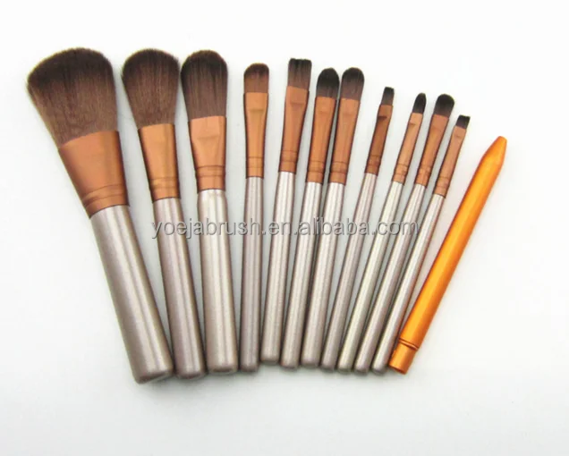 Лидер продаж 2017 года, Кисть для макияжа ODM, набор дорожных кистей для макияжа из 12 шт. в наличии