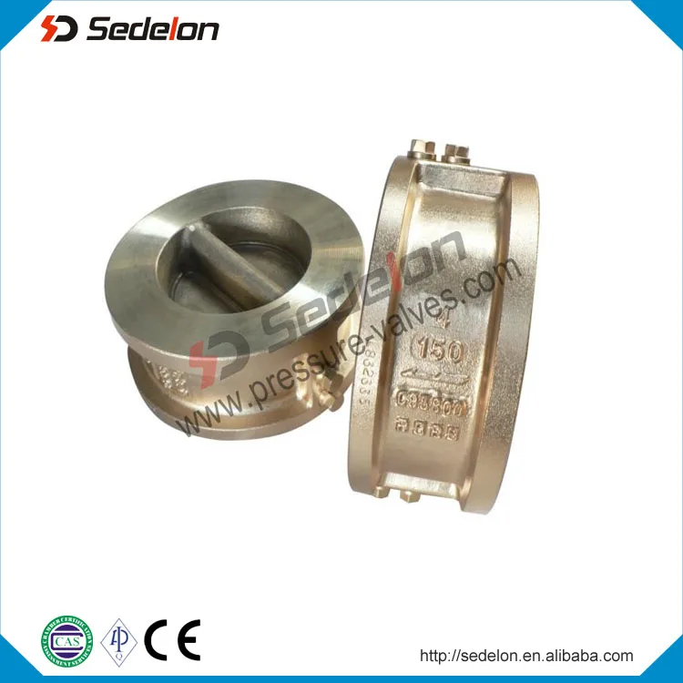 Bronze Lug Type Double Disc Wafer Check Valve C95800