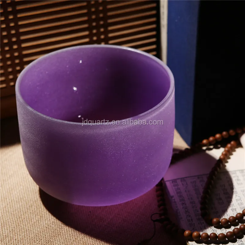 JINGDIAN Chakra set Sound Healing Quartz Crystal Singing Bowl