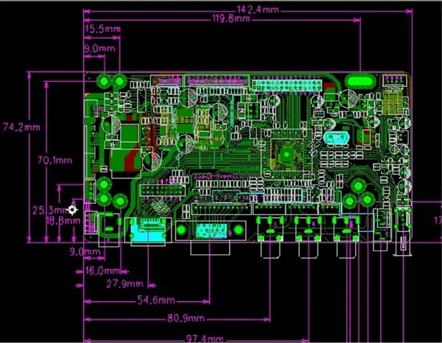 JX manufacture universal V59 1080P LCD LED TV mainboard