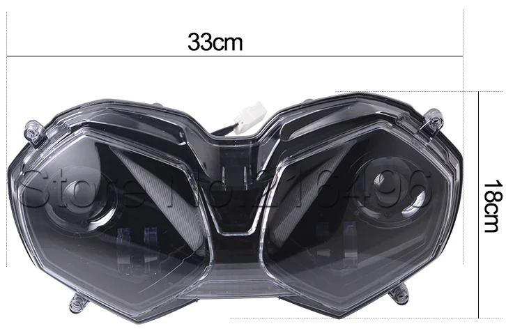 YongJin светодиодная фара для мотоцикла с ангелочками, сменная фара для мотоцикла tiger 800