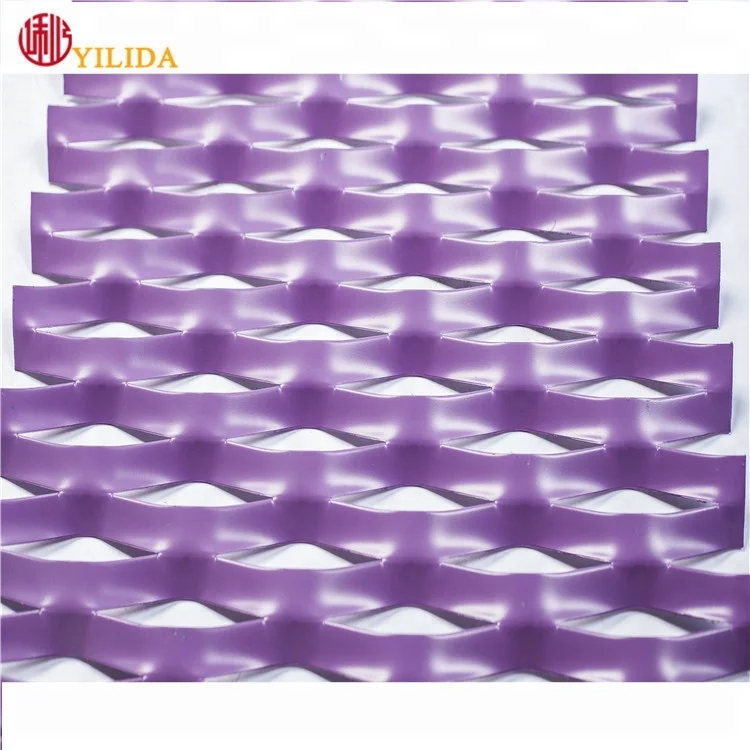Aluminium Expanded metal mesh for building cladding facade