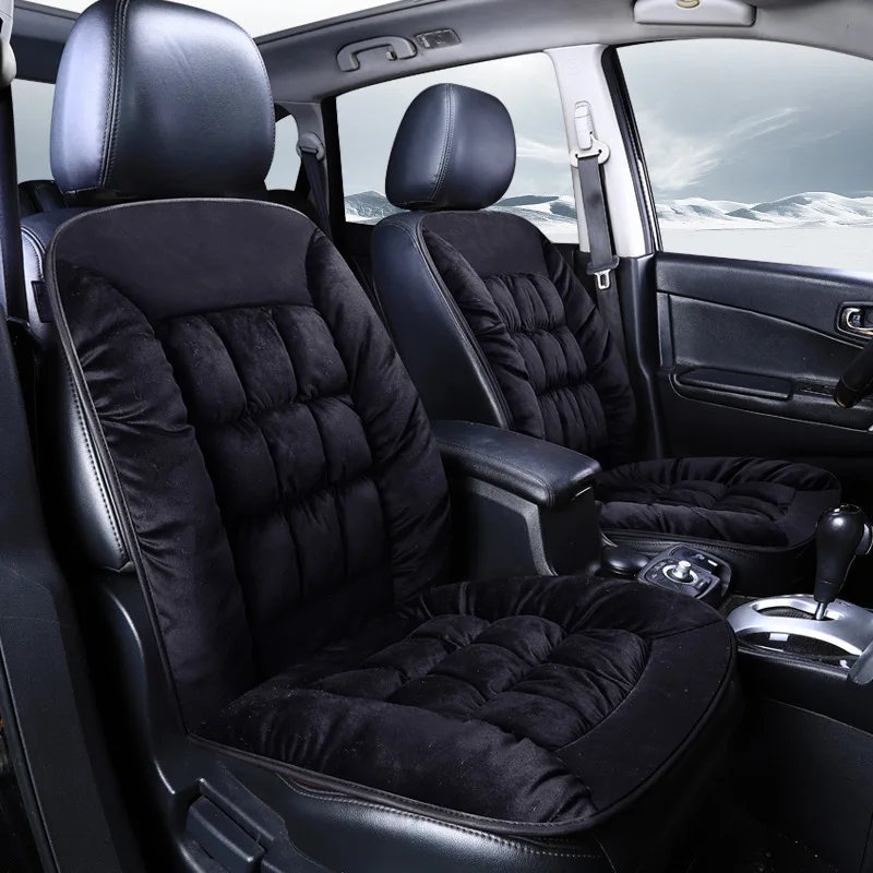 
Universal Size Car Seat Cushion Winter Warm Plush Auto Seat Covers For Interior Accessories Front Seats Protector 