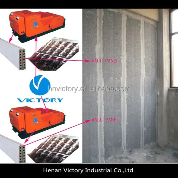 The latest Construction building equipment precast prestressed concrete wall panel extruder equipment with CE certification