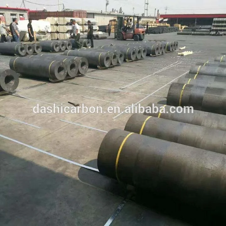 Dia.400-450mm HP UHP grade graphite electrode for steel production in arc furnace in stock