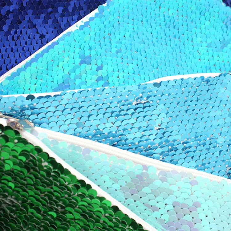 Factory customized hot style reversible bling sequin glitter makeup cosmetic bag