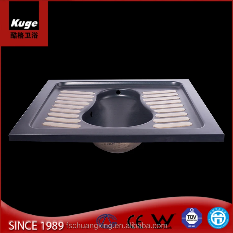 Bathroom use toilet pans stainless steel types of wc squatting pan toilet
