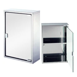 Wall Mounted Durable Tires Bathroom/ Hospital Use Stainless Steel Medicine Cabinet Pill Box First Aid Kit Box Storage box