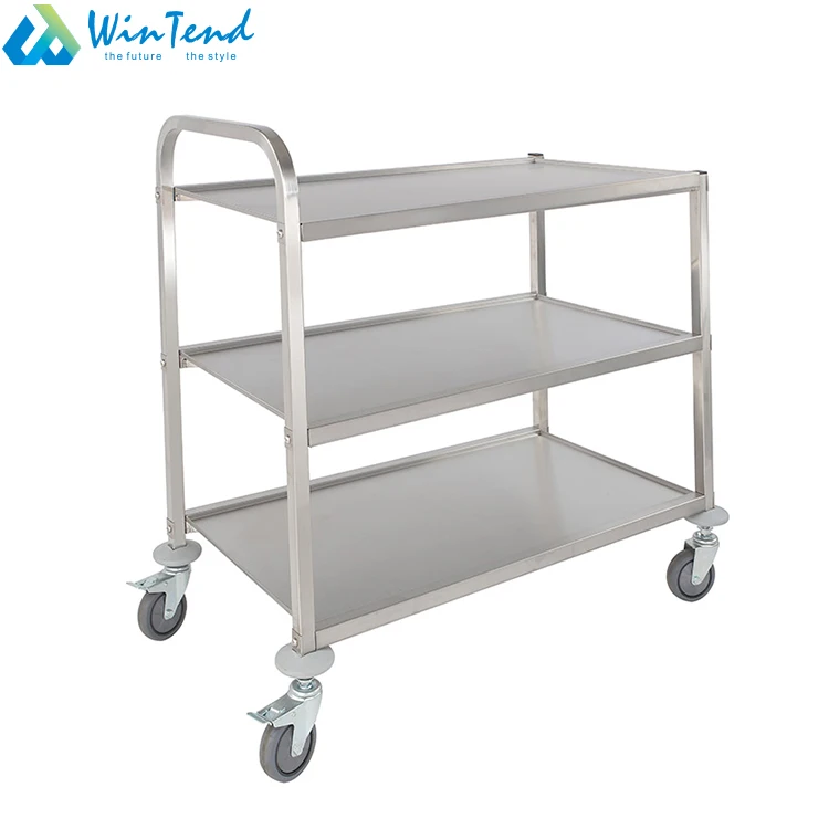 Тележка-тележка для сервировки еды Z-образной формы со складной структурой для отеля