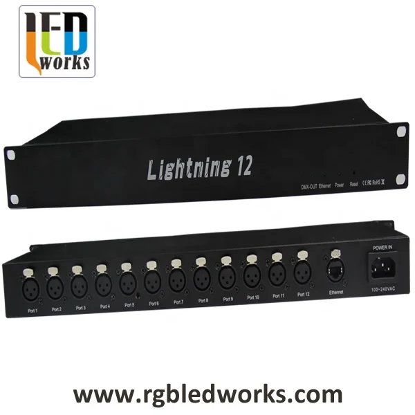 
Lightning12 artnet DMX controller DMX512 Artnet controller 
