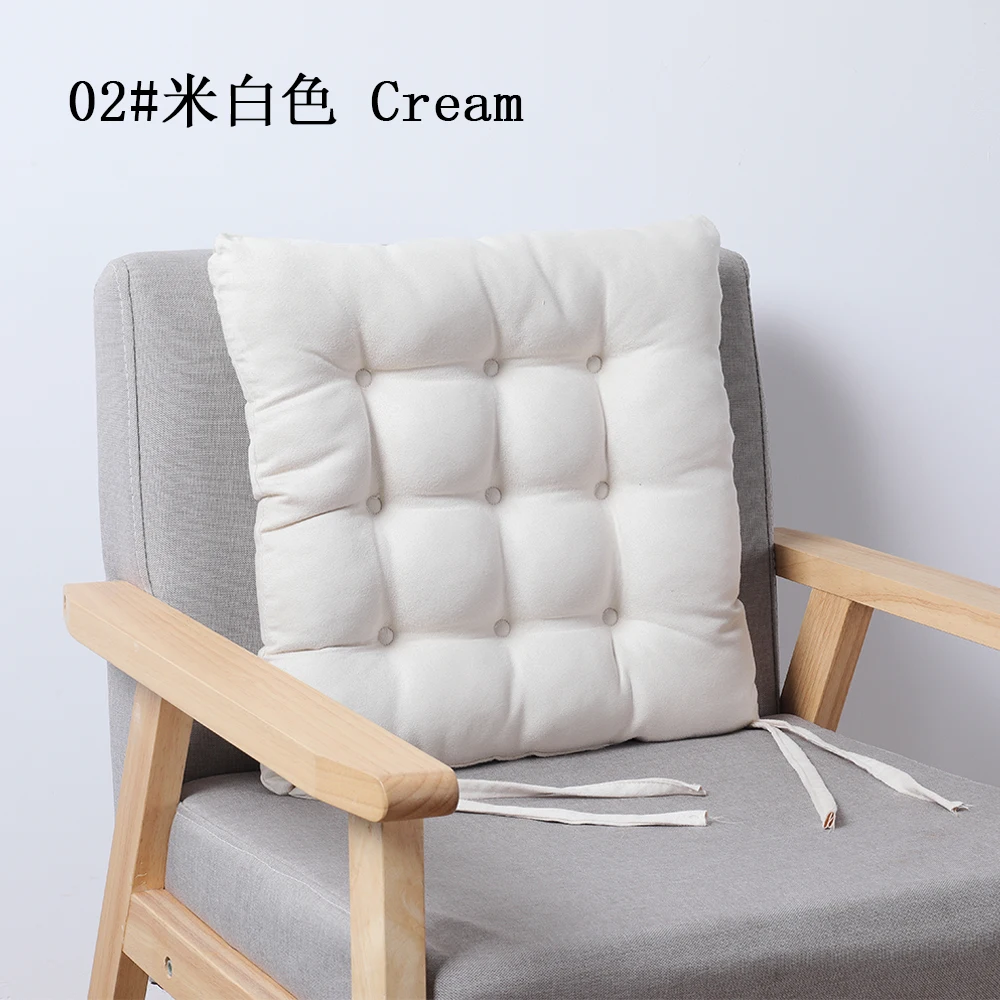 Wholesale square dyed office chair pad seat cushion comfortable home decor