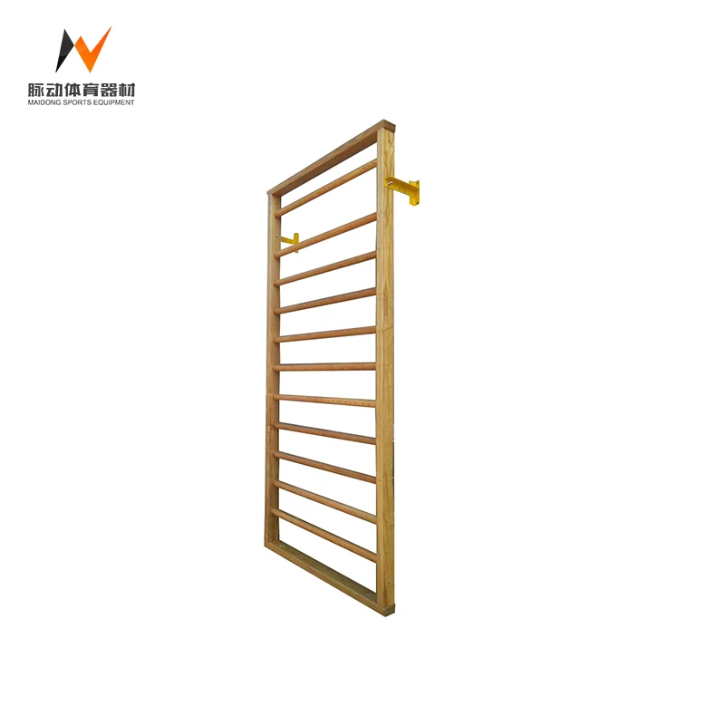 High quality sturdy construction gymnastics 9 steper home gym exercise wall indoor wooden ladder