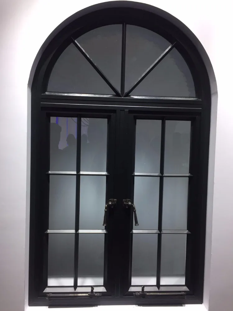 classic arch top casement church windows,aluminium grill windows designs
