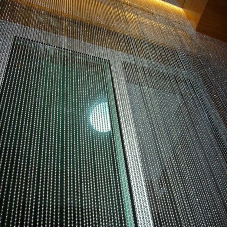 Decorative Hanging Metal Curtain Drapes Beaded Door Window Wall