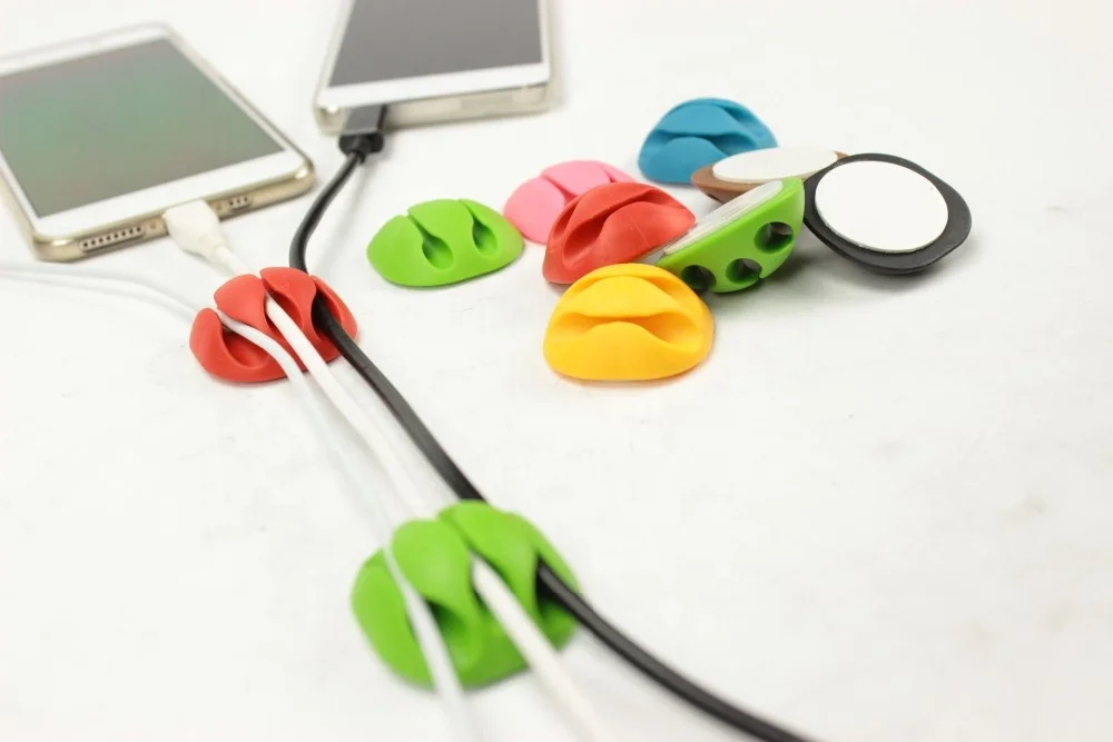 Креативный зажим для кабеля настольный usb линия силиконовый