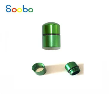 12*18mm Best urban nano container aluminum black magnetic nano cache