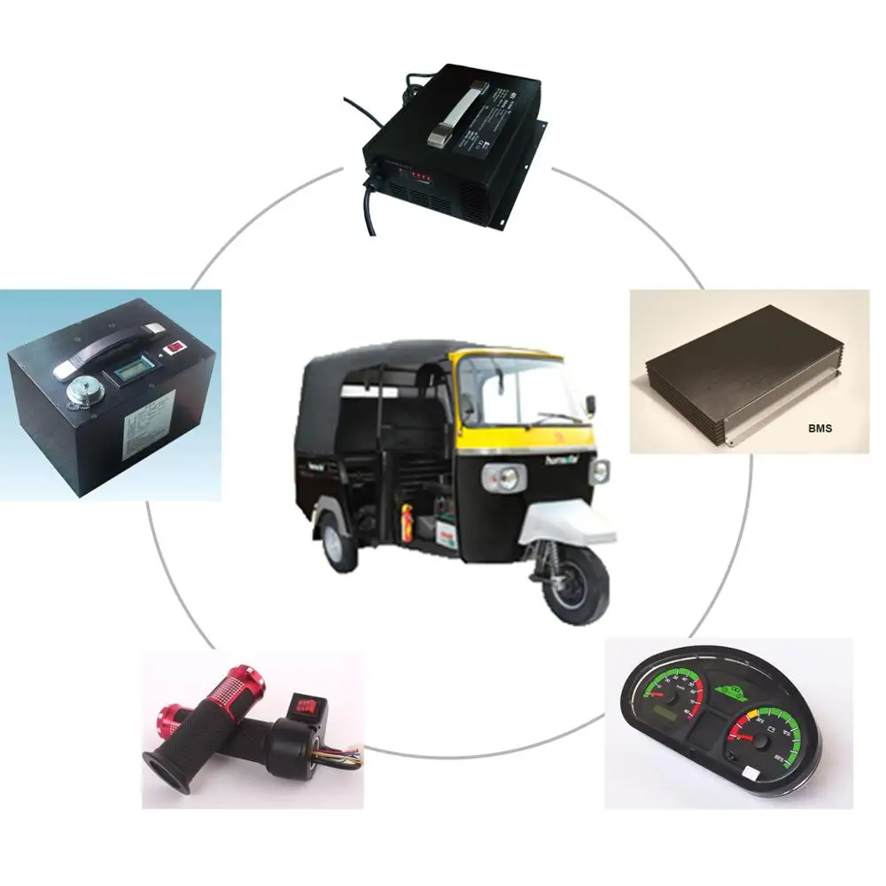 3000watt 60V Elektriese Motor Spoed Reducer Electric Car Gearbox