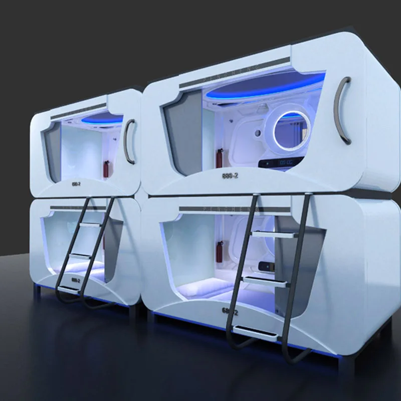 prefabricated bedroom furniture capsule space bed for hostel,Youth club , airport police quarters