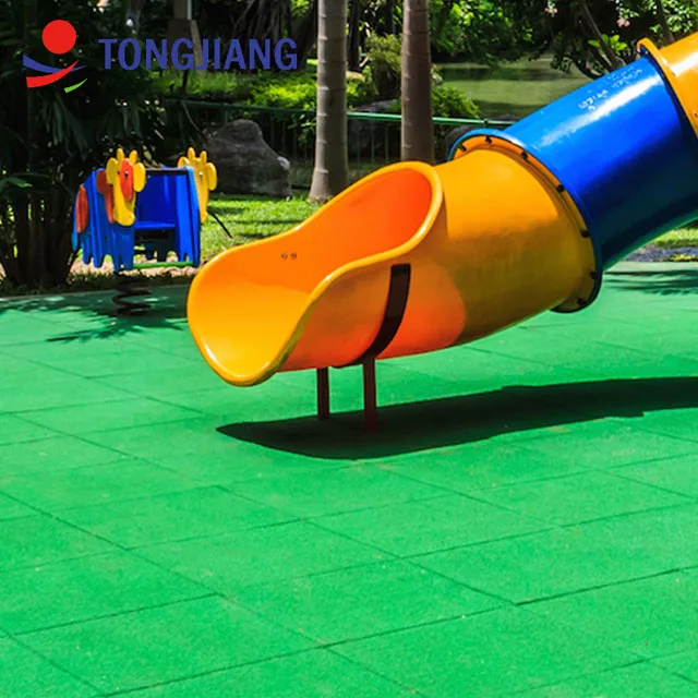 TJ Rubber Flooring Tiles For Gym Rubber Epdm Granules Playground Equipment Flooring