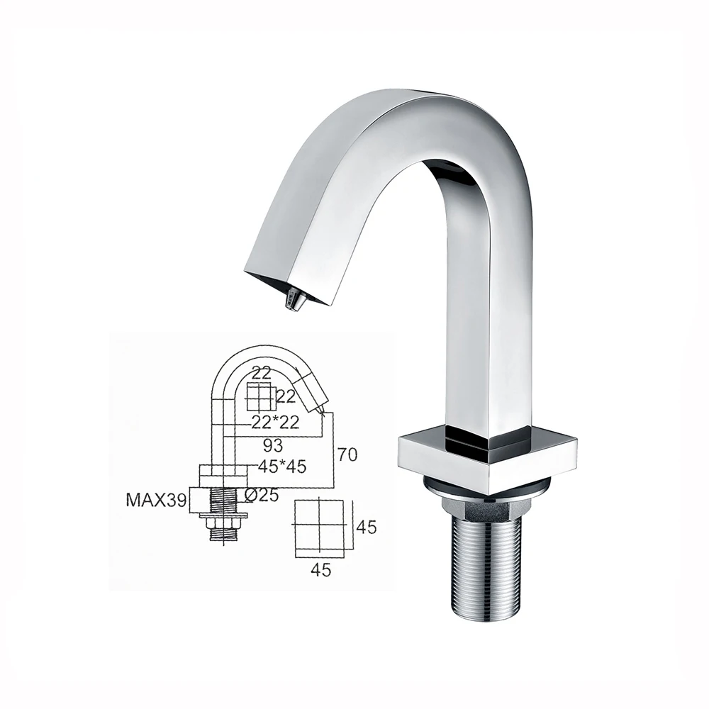 Hotel fittings chrome bathroom sensor automatic soap dispenser