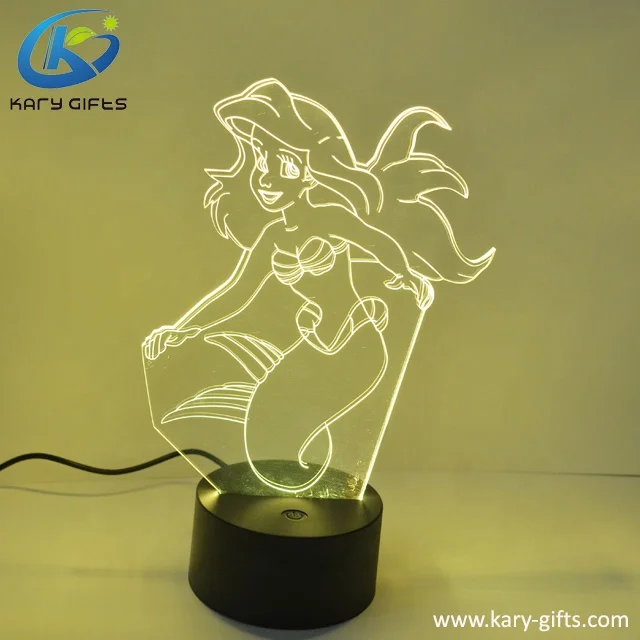 Hot Sale High Quality 3D Illusion Table Lamp Lighting 3D Colorful LED Night Light