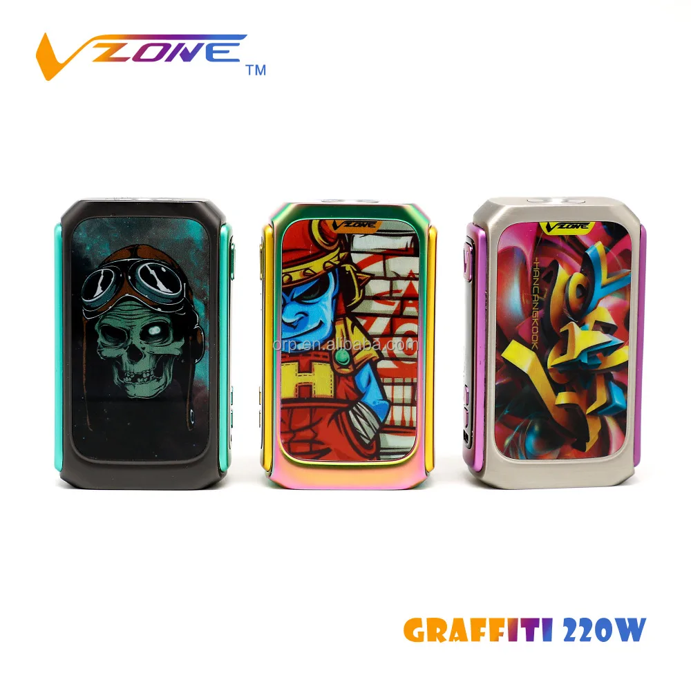 
Vzone Original e cigarette vape Vzone Graffiti 220W box Mod electronic cigarette price in saudi arabia 