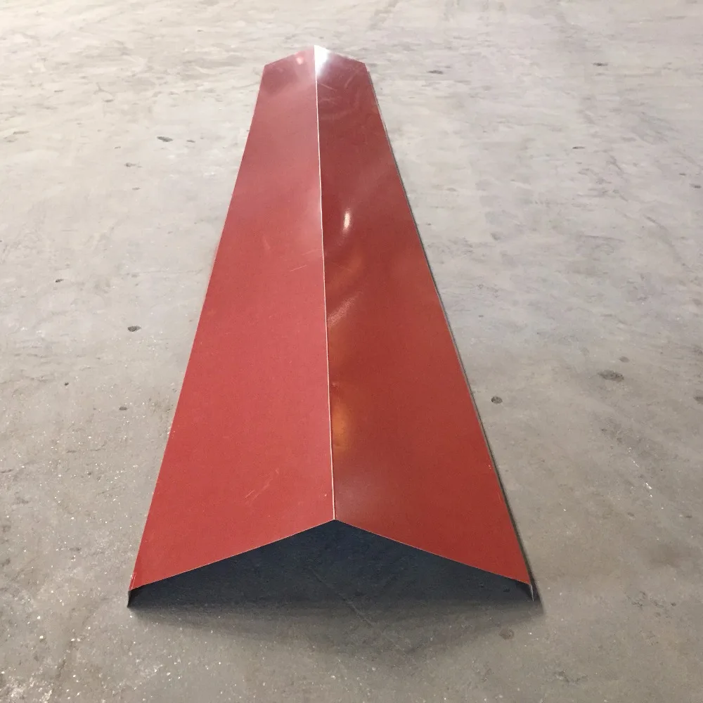 zinc steel ridge cap/galvanized roof ridge