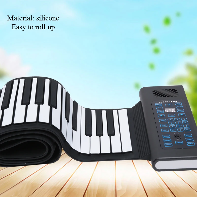 Bora 88 keys roll up electronic midi grand piano