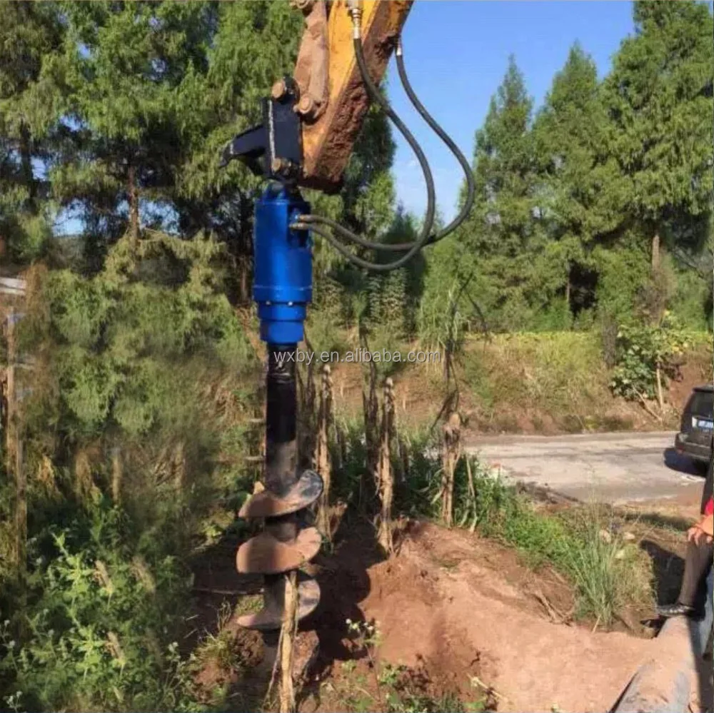 exploration core drills excavator attachments pole hole digging machine hole digger drill ground  holes
