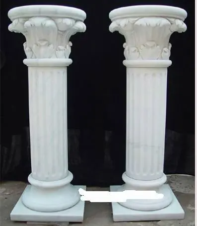 round marble roman pillar or balusters design
