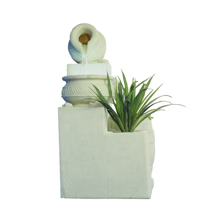 Chinese Sandstone Indoor Water Fountains LED Light