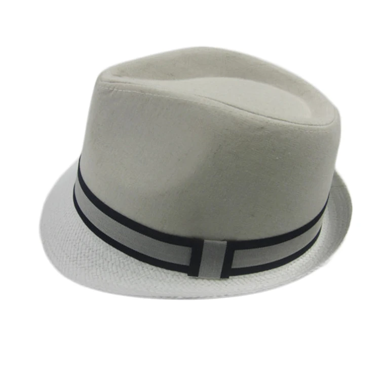 Hats Manufacture Custom Design 100% Cotton Fedora Panama Paper Straw Hat with Paper Brim