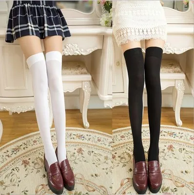 Velvet silk stockings students princess socks Dance sox over-the-knee thigh stockings