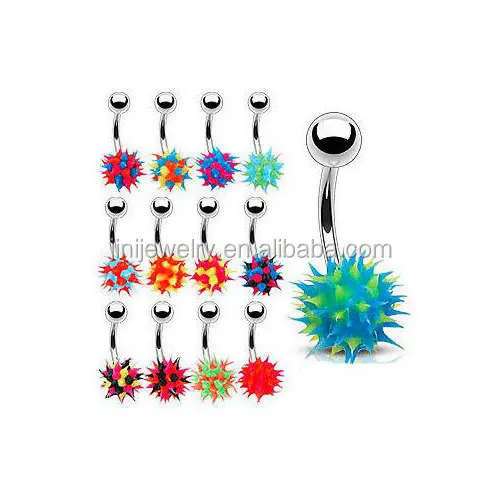 Пирсинг для живота SPIKEY KOOSH с силиконовым шариком