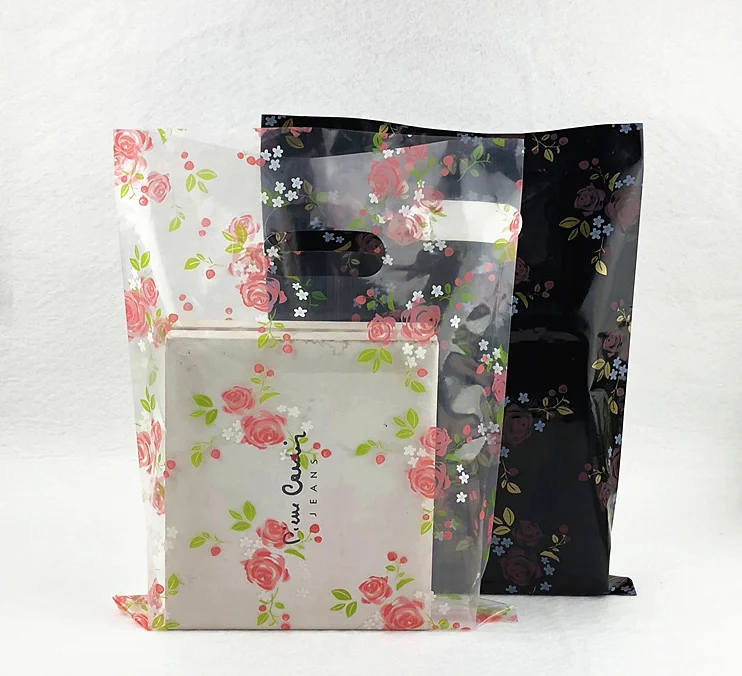 Custom printed plastic clear backery bread  cake candy muffin dessert bags transparent plastic bags