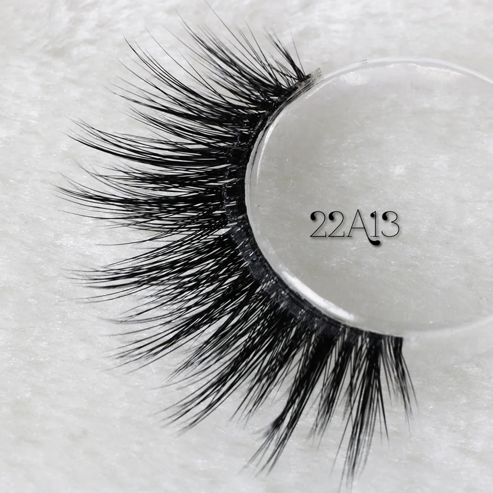 
High Quality Eyelashes Clear Band Invisible Mink Private Label 100% Real 3D Mink Eyelashes 