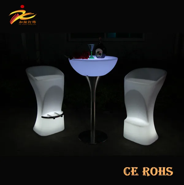 Рекламный Высокий светящийся набор для гостиной, паба, журнального столика, коктейльного клуба, ночного клуба, барного стула и светодиодных столов