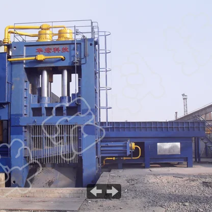 HUAHONG High Capacity and heavy duty metal scrap shear baler For Scrap(CE ISO SGS)