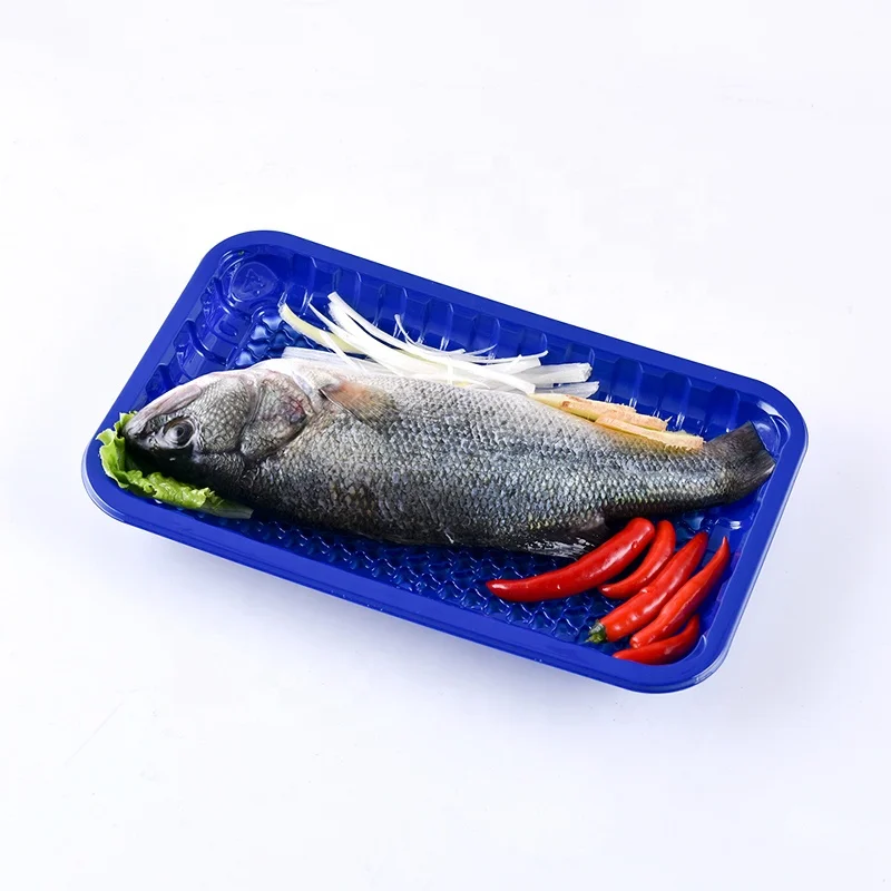 High Quality Disposable Fresh Fish Meat Packaging Tray Food Grade Plastic Food Tray