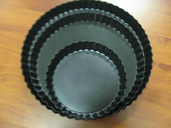 3-12inch aluminum Tray Sheet Oven Round Non-stick pans sets baking large pizza pan