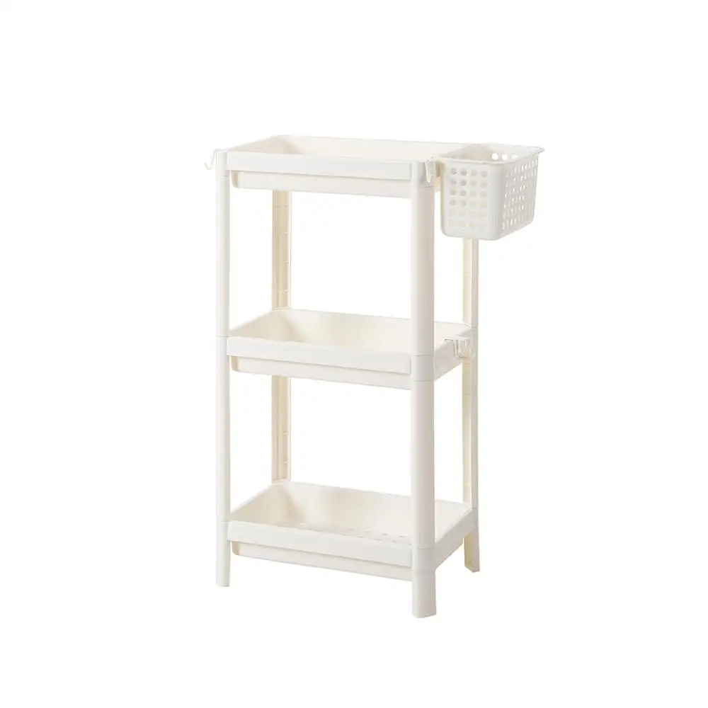 Plastic Free Standing 3 Tier Kitchen Corner Storage Rack